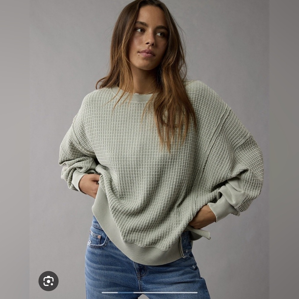 AE Big Hug Waffle Cozy Waffle Sweatshirt
